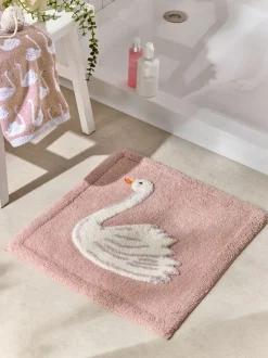 Zwanenprint 100% katoenen mat