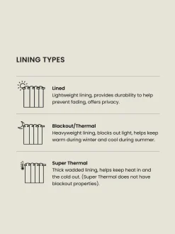 Zware chenille ringgordijnen