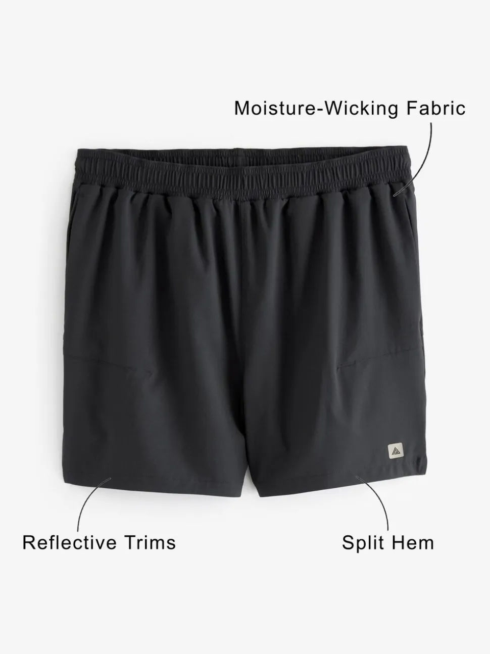 Zwart - 5 inch - Active sportschoolshort