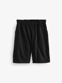 Zwart - 100% katoenen Bermuda-shorts