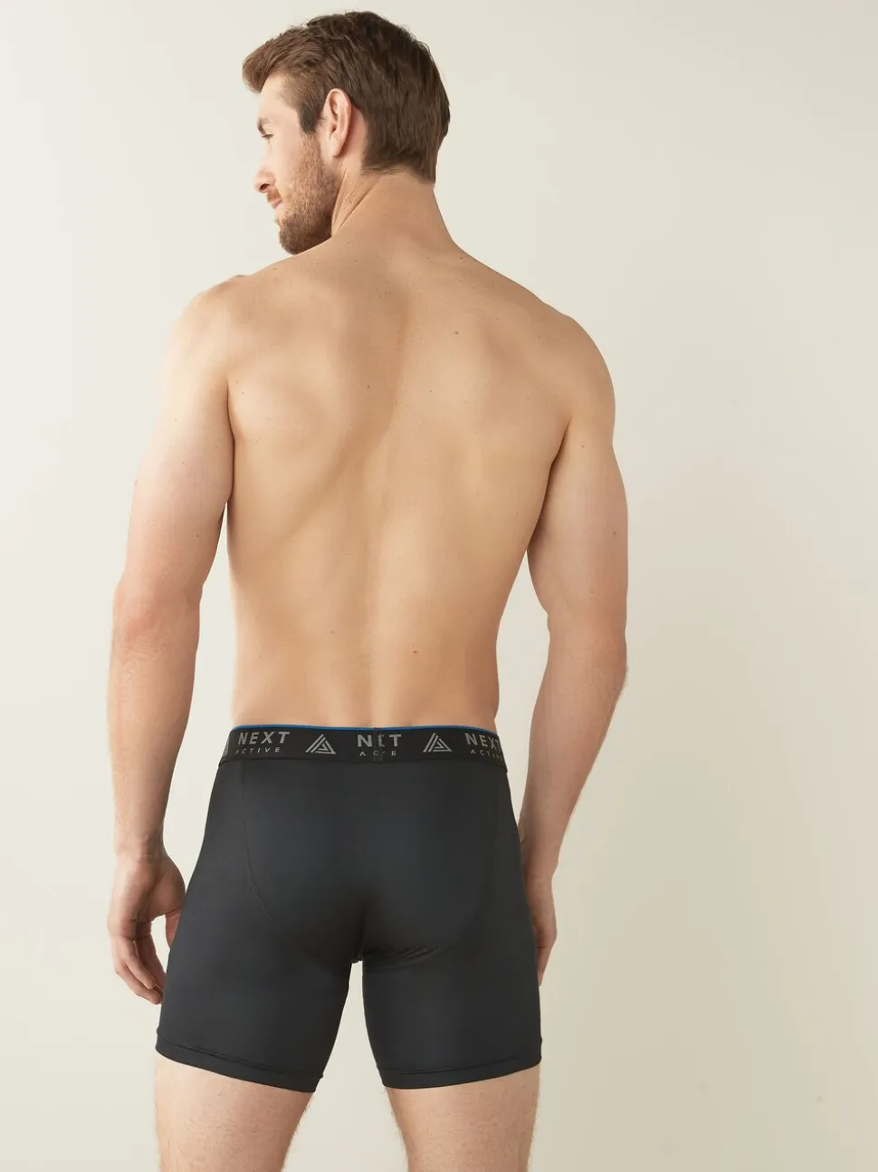 Zwart - 4 Langere sportboxershorts