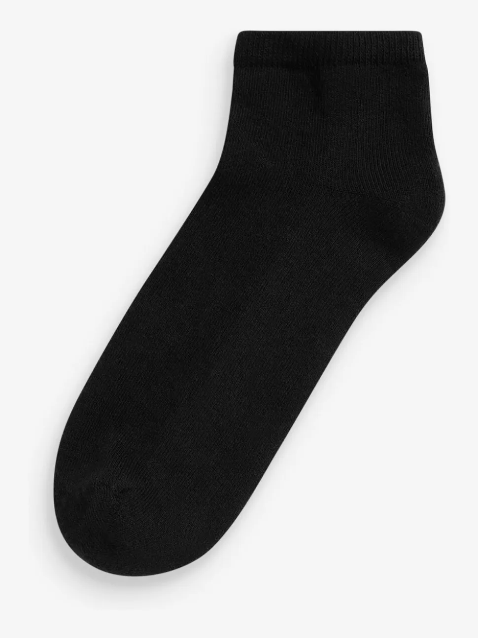 Zwart - 4 paar sneakersokken met verdikte zool