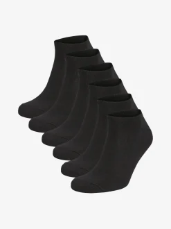 Zwart - 6 paar sneakersokken