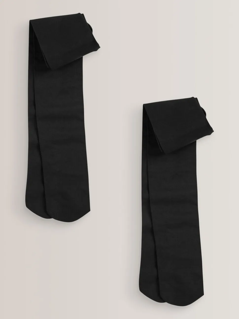 Zwart - 2 Schoolpanty's van 80 denier
