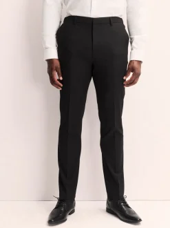 Zwart - Aansluitend - Elasticated Waist Motionflex Stretch Smart Trousers