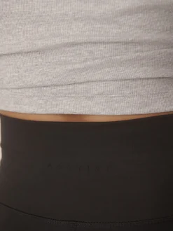 Zwart - Active Balance Wrap Front Flared Leggings