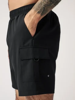 Zwart - Active cargo gym trainingshorts
