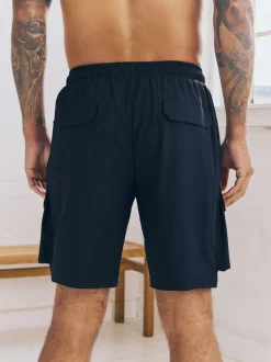 Zwart - Active cargo gym trainingshorts