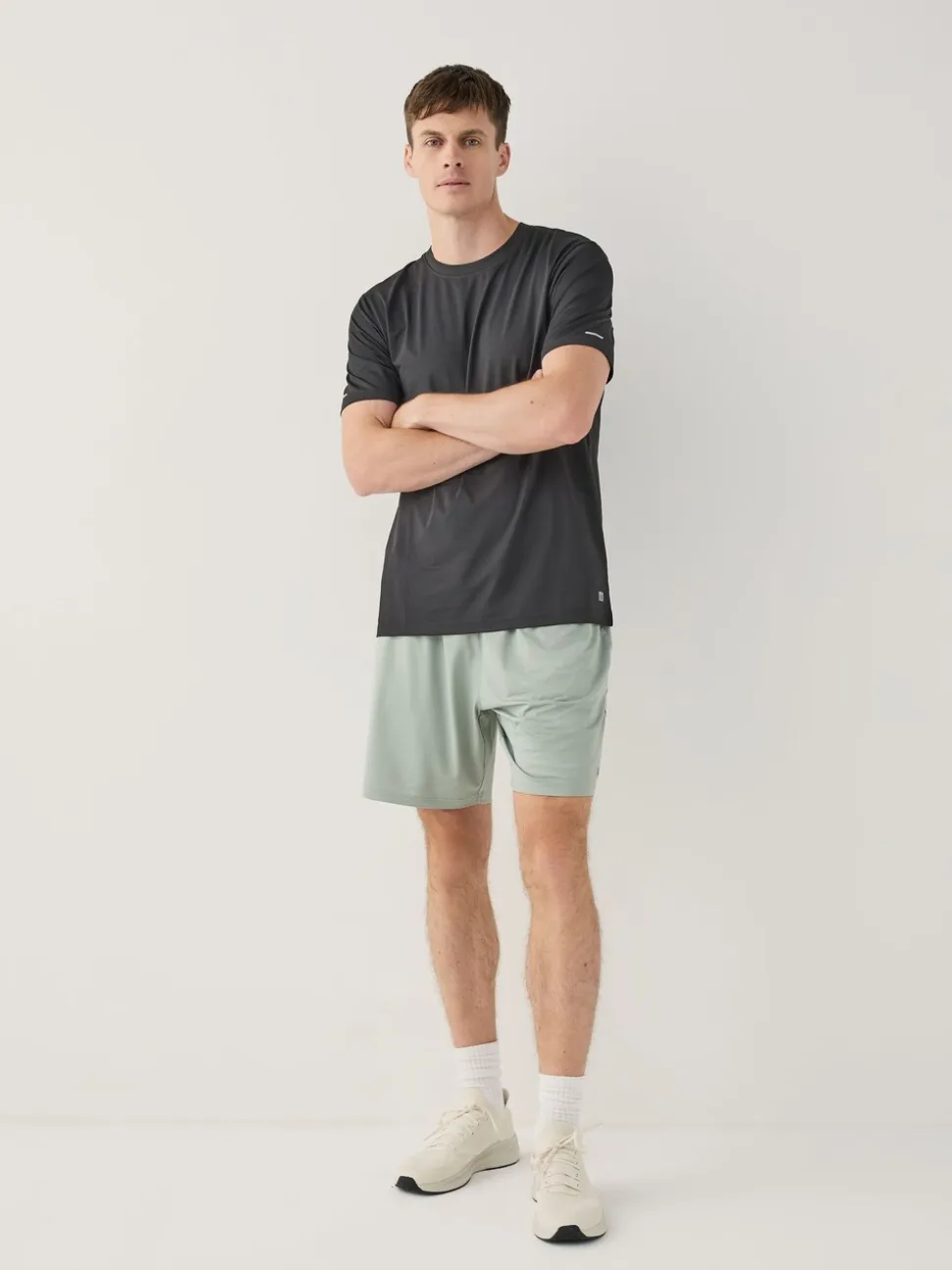 Zwart - Active Gym T-shirt met textuur