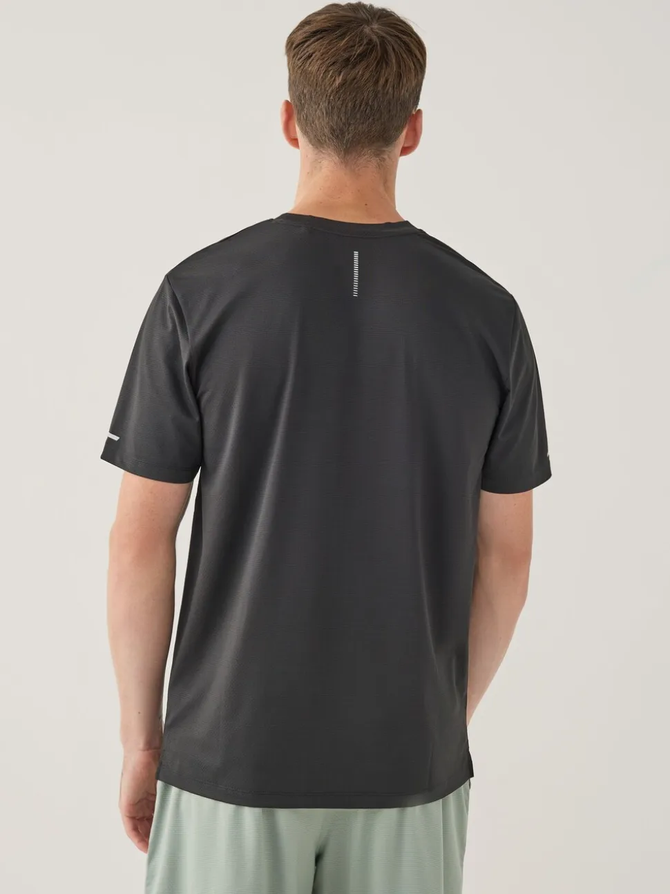 Zwart - Active Gym T-shirt met textuur