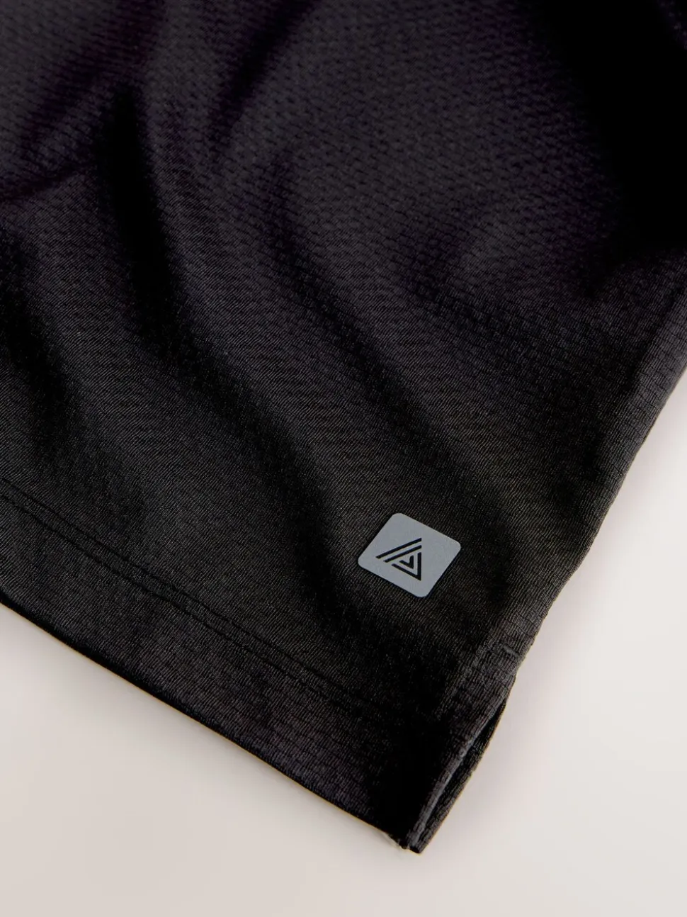 Zwart - Active Gym T-shirt met textuur