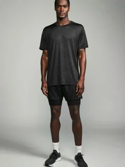 Zwart - Active 2-in-1 shorts