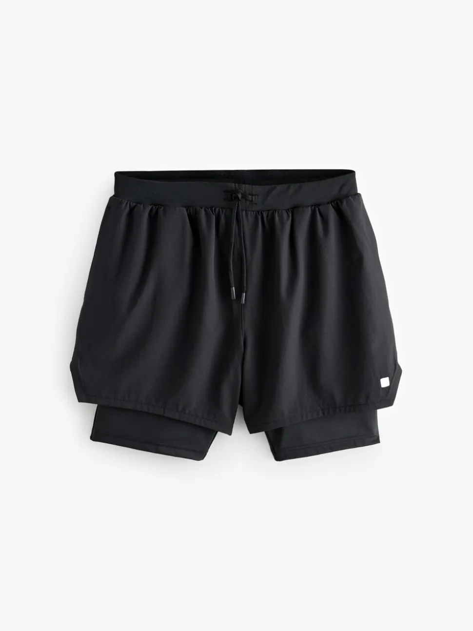Zwart - Active 2-in-1 shorts