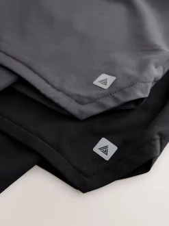 Zwart - Active 2-In-1 Shorts 2 Pack