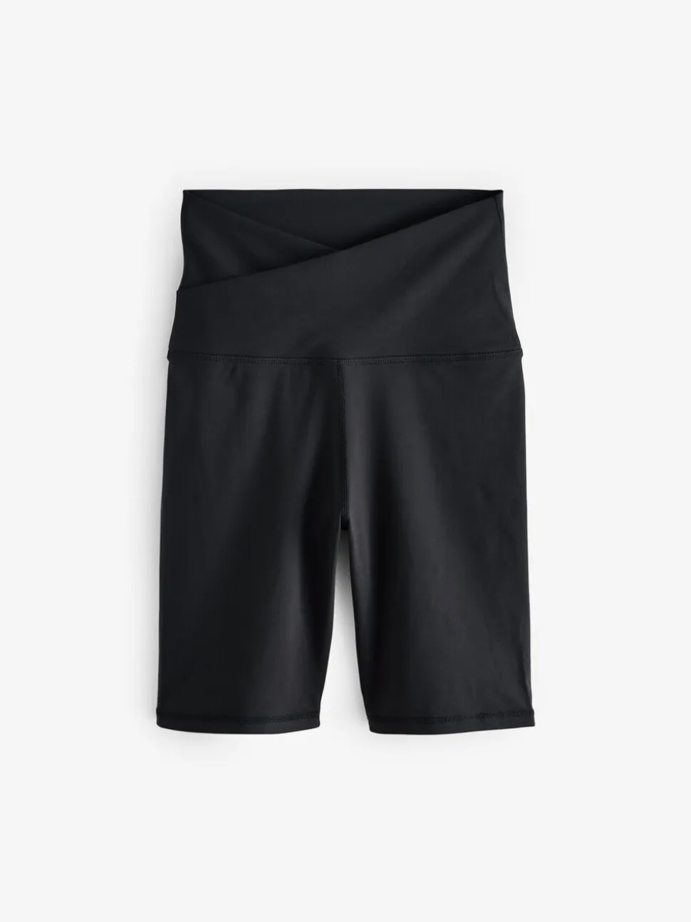 Zwart - Active Sports fietsshort met tailleoverslag