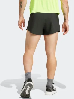 Zwart - adidas Adizero Essentials hardloopshorts met split