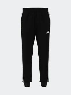 Zwart - adidas Essentials fleece joggingbroek met 3 strepen