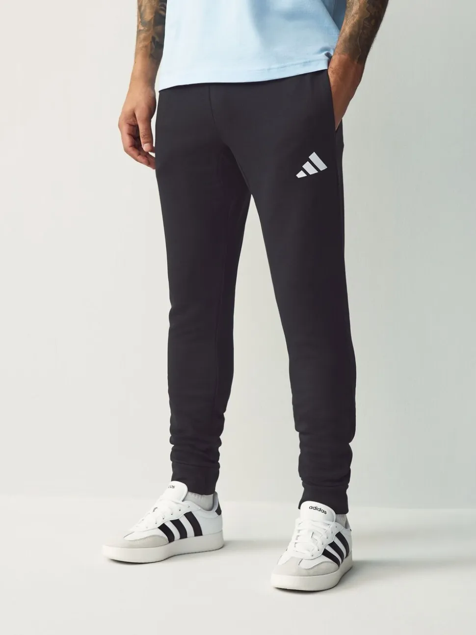 Zwart - adidas Essentials Feelcozy fleece joggingbroek