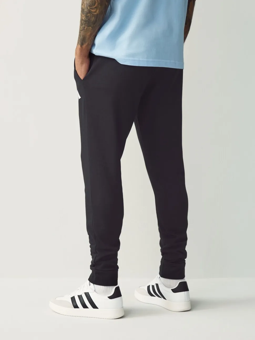 Zwart - adidas Essentials Feelcozy fleece joggingbroek