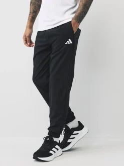 Zwart - adidas Essentials Small Logo Stanford Joggers