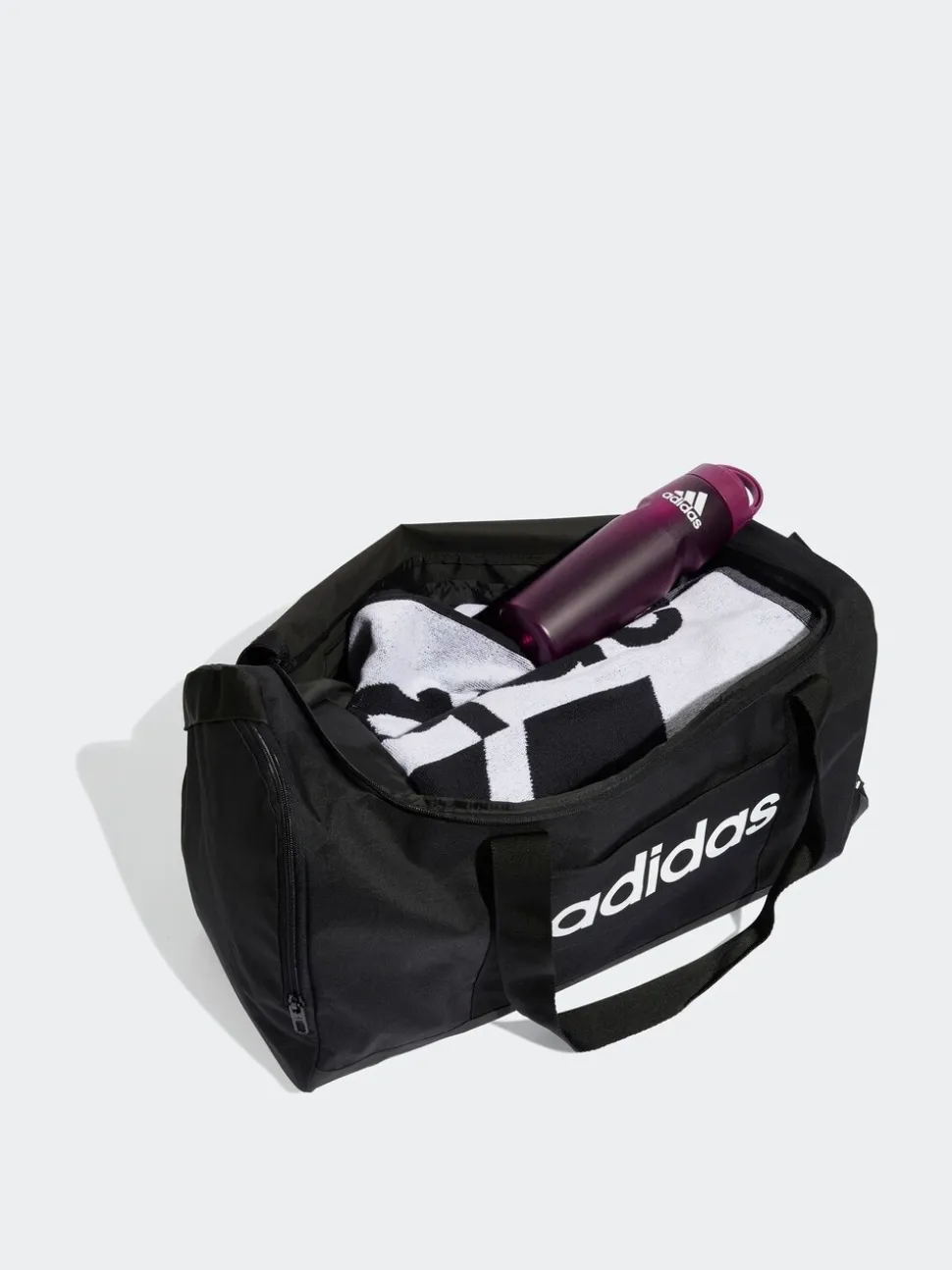 Zwart - adidas Linear Medium Duffel Bag