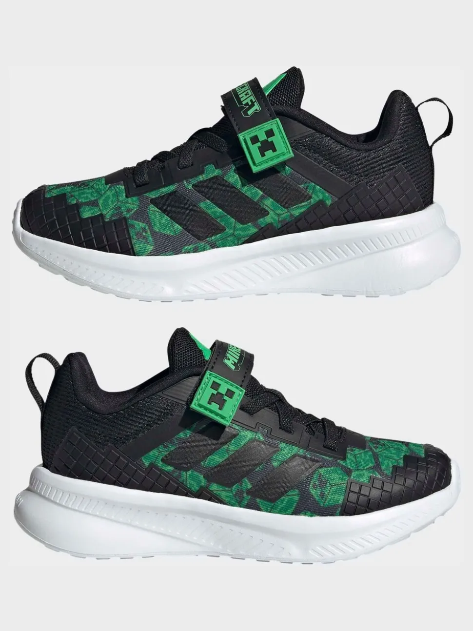 Zwart - adidas Minecraft Forarun 4.0 Kids Trainers