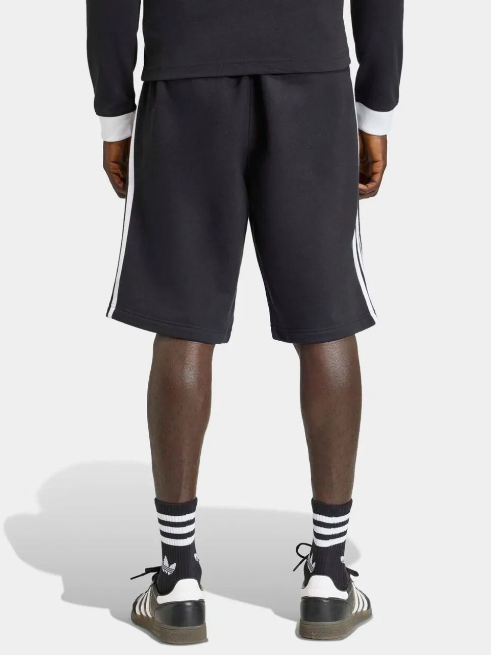 Zwart - adidas Originals shorts met 3 strepen