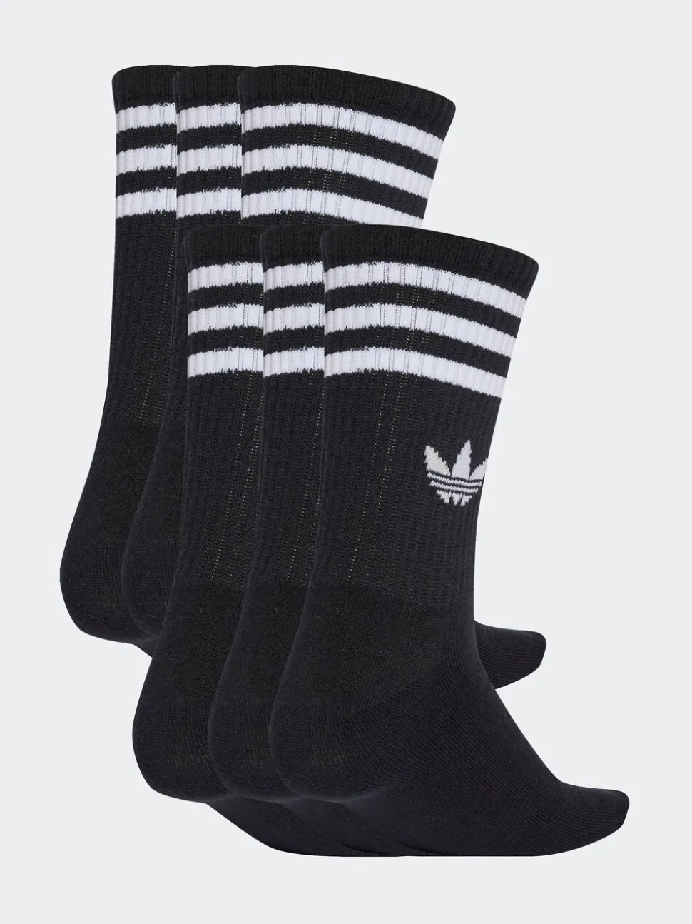 Zwart - adidas Originals set van 6 paar sportsokken