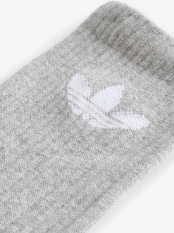 Zwart - adidas Originals verpakking van 6 Trefoil enkelsokken