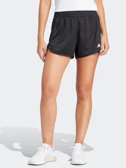 Zwart - adidas Pacer gebreide hoge trainingsshorts