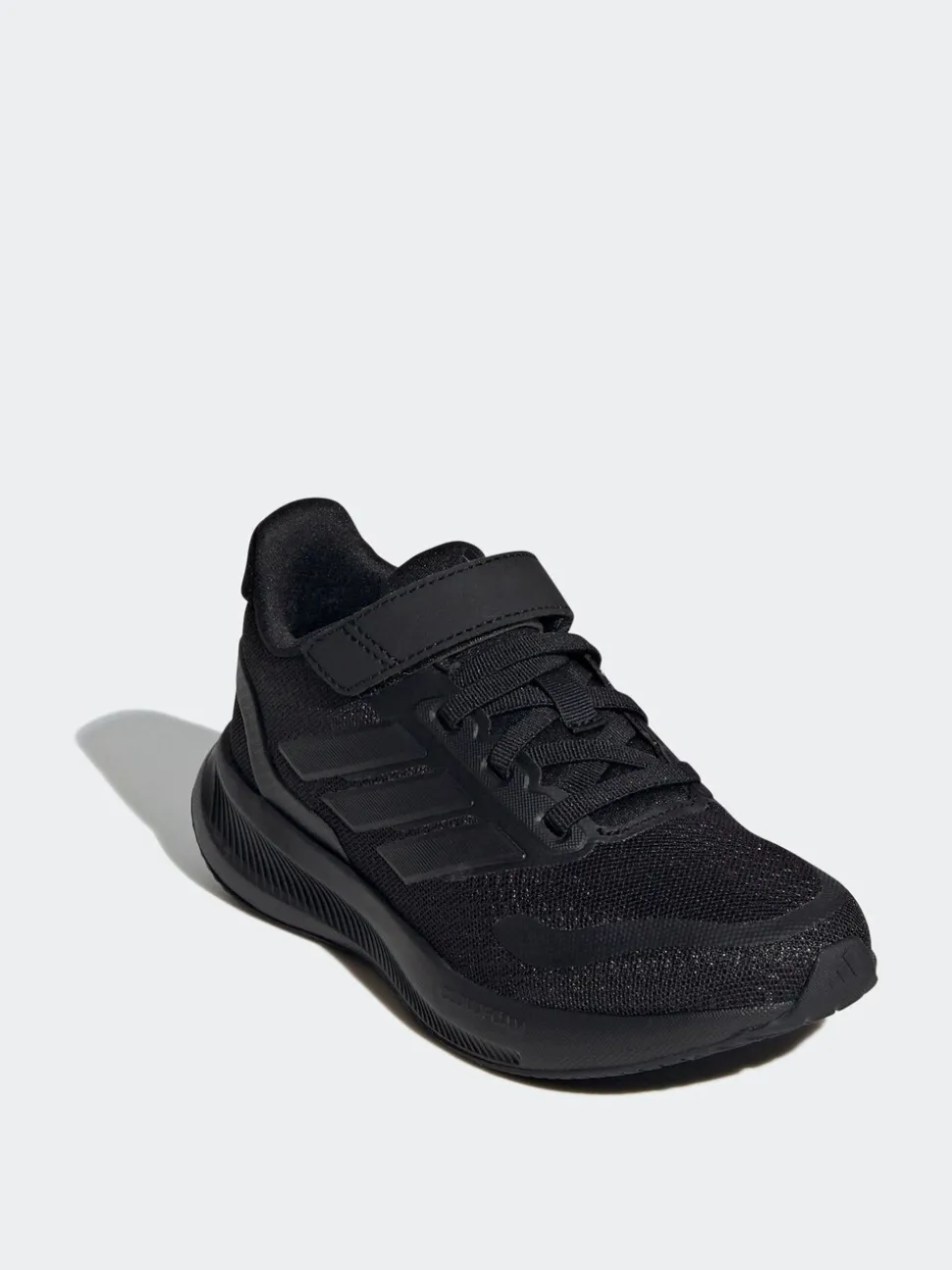 Zwart - adidas Runfalcon 5 kindersneakers met elastische veters