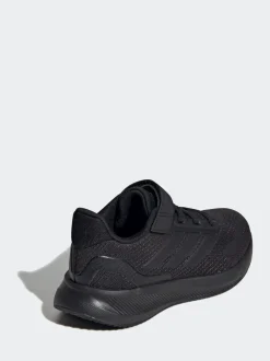 Zwart - adidas Runfalcon 5 kindersneakers met elastische veters