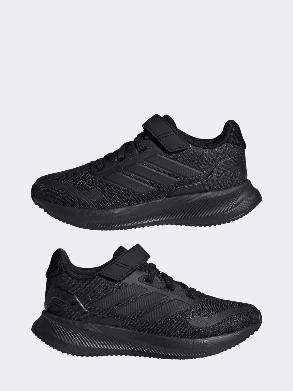 Zwart - adidas Runfalcon 5 kindersneakers met elastische veters