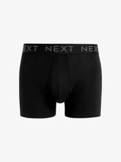 Zwart - A-Front Katoenrijke Boxers 15 Verpakking