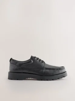 Zwart - Apron Leather Shoes