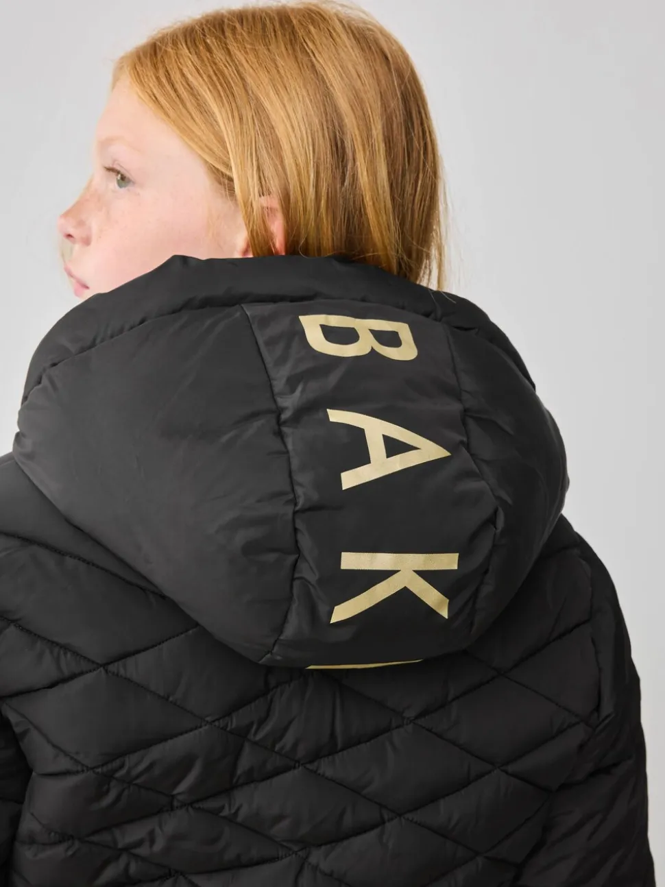 Zwart - Baker by Ted Baker - Regenbestendige halfzware gevoerde jas met ceintuur
