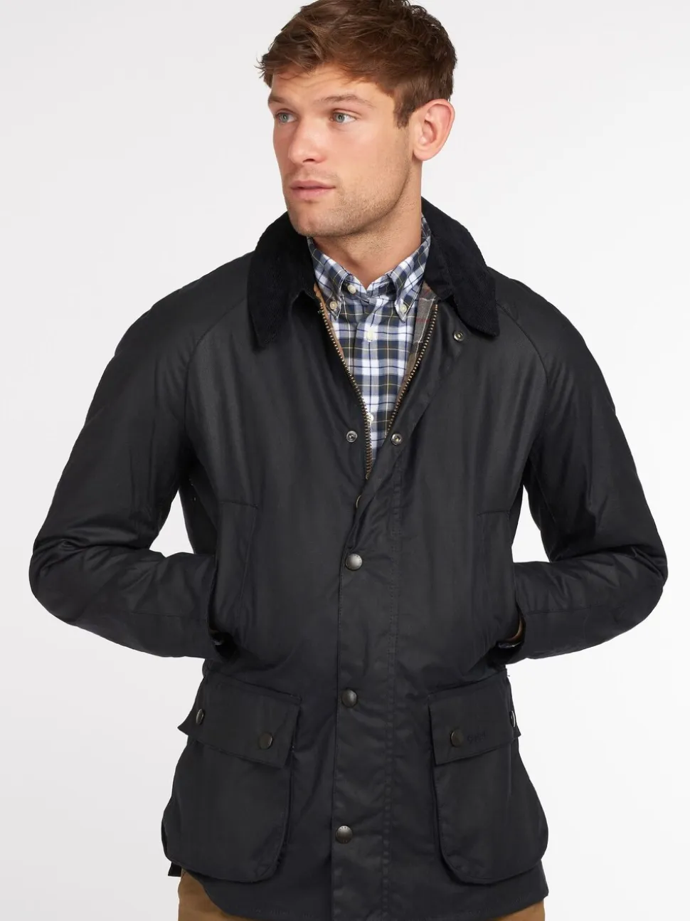 Zwart - Barbour® Ashby gewaxt jack