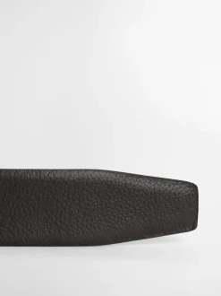 Zwart - Barbour® Clyde leren riem