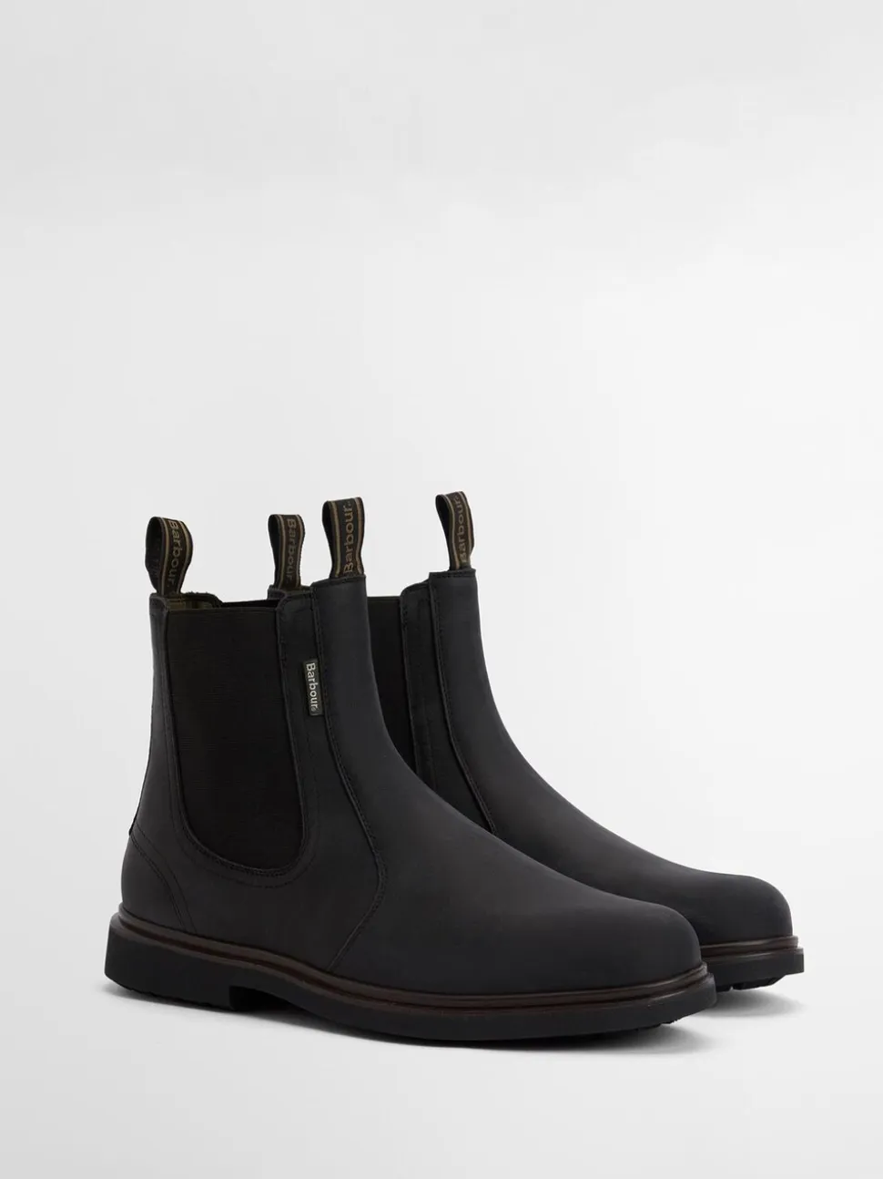 Zwart - Barbour® Hale leren Chelsea laars