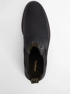 Zwart - Barbour® Hale leren Chelsea laars