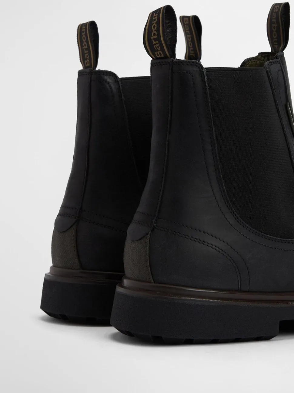 Zwart - Barbour® Hale leren Chelsea laars