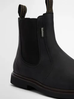 Zwart - Barbour® Hale leren Chelsea laars