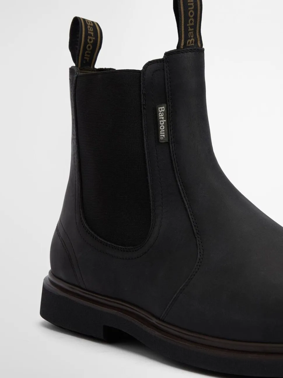 Zwart - Barbour® Hale leren Chelsea laars