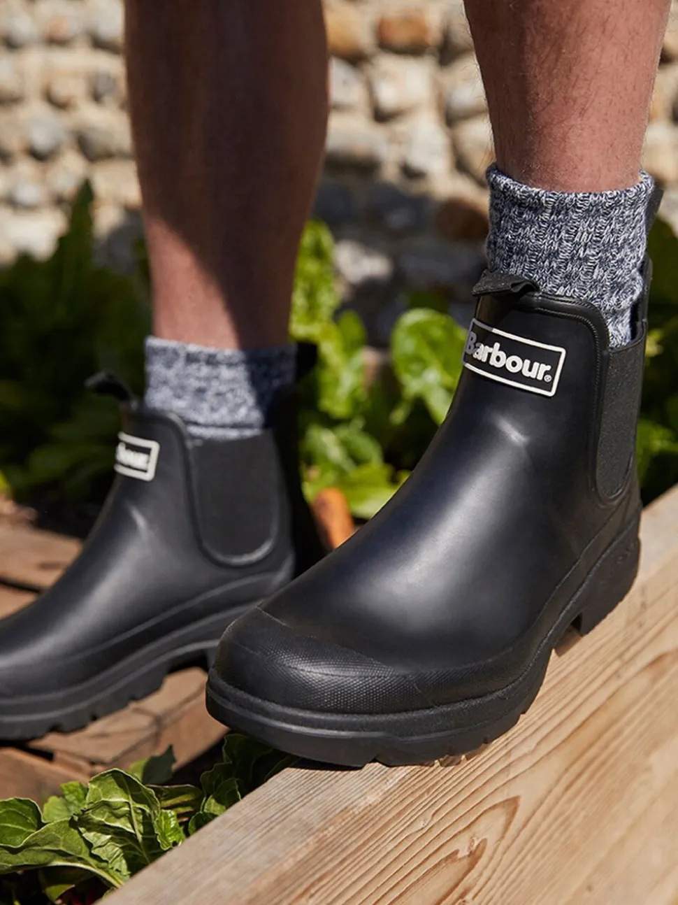 Zwart - Barbour® Nimbus Chelsea Wellington laarzen