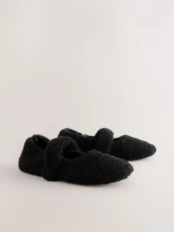 Zwart - Borg Ballet Slippers