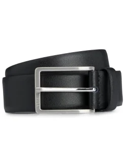 Zwart - BOSS Erman leren riem