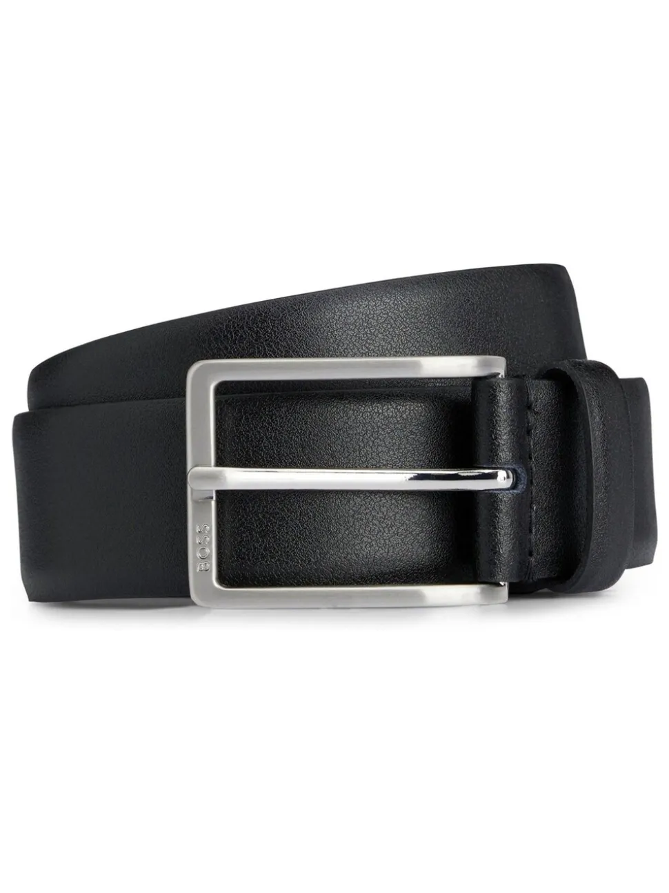 Zwart - BOSS Erman leren riem