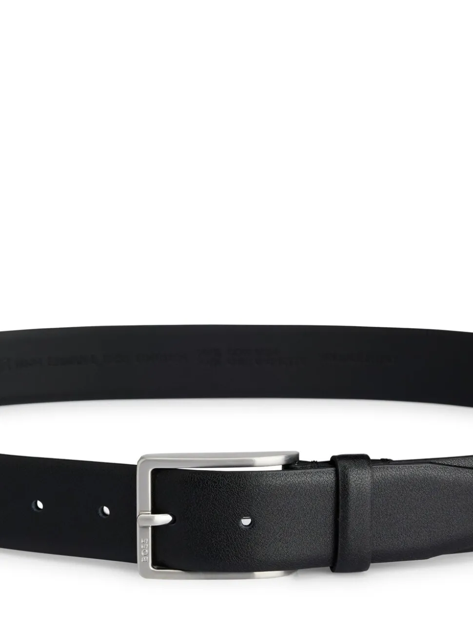 Zwart - BOSS Erman leren riem