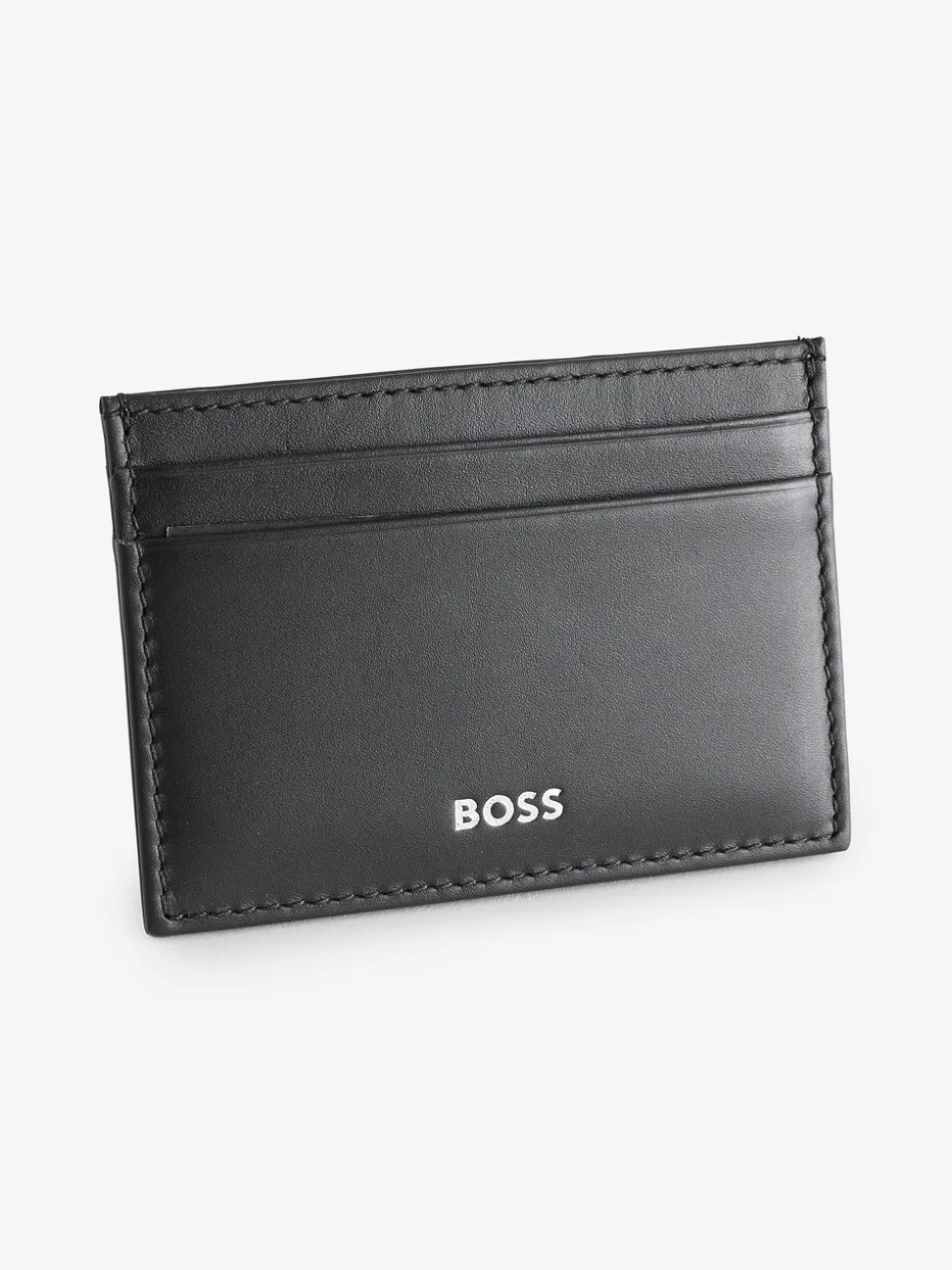 Zwart - BOSS Regular Fit Randy Signature Logo Card Holder
