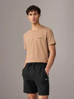 Zwart - BOSS Waffle Shorts